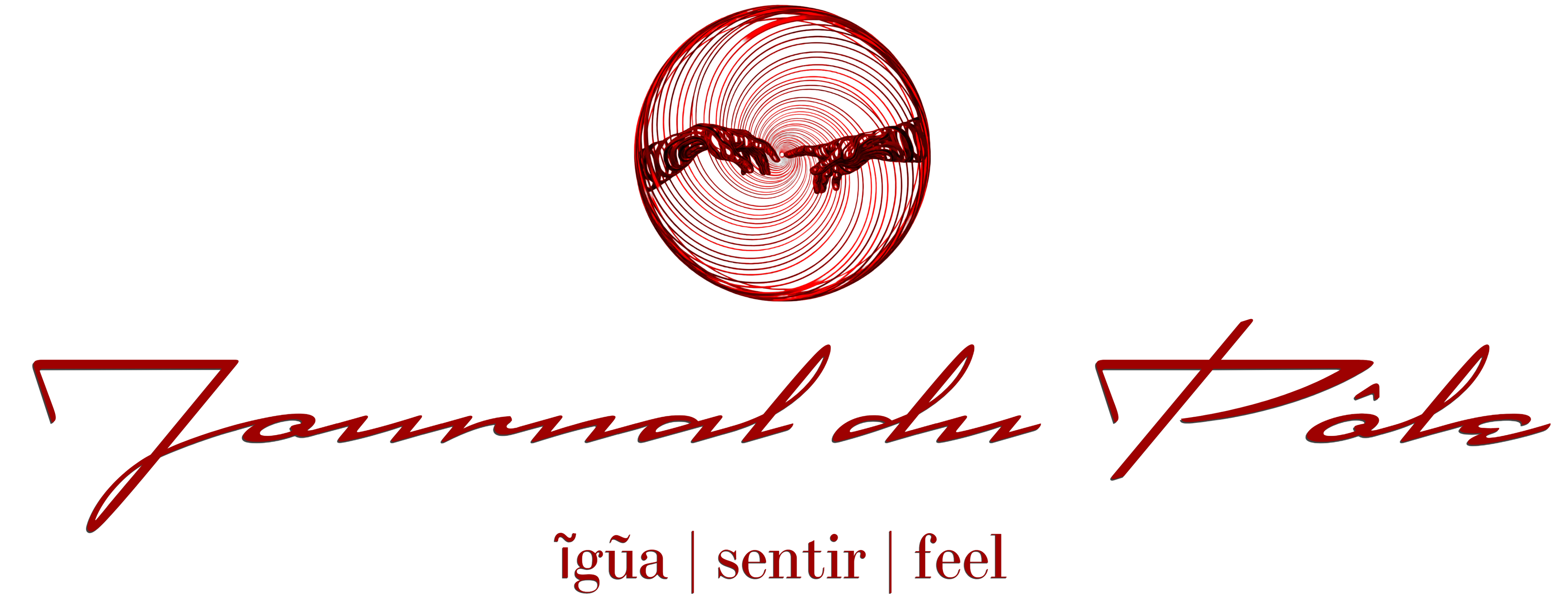 Logo of 'Journal du Pôle' with the "Creation of God" crest and text on a transparent background